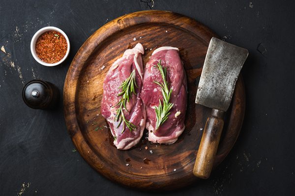 Duck tartar with dried pistachios and cranberries