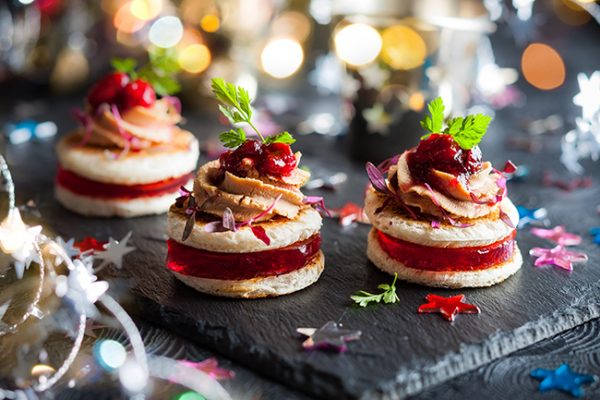 Duck liver mousse and rasberry jelly